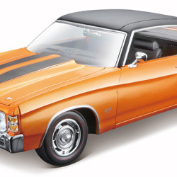 1 by 18 Scale 1971 Chevrolet Chevelle SS454 Sport Coupe&#44; Orange