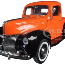 1 by 18 1940 Ford Pickup Truck Timeless Classics Diecast Model&#44; Orange